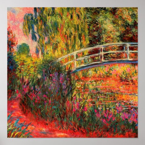 Japanese Bridge | Claude Monet Poster | Zazzle