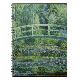 Japanese Bridge Over Water Lilies Notebook