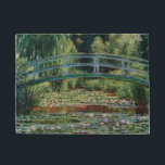 Japanese Bridge over Water Lily Pond by Monet Doormat<br><div class="desc">Please visit my store for more interesting design and more color choice =>  zazzle.com/iwheels*</div>