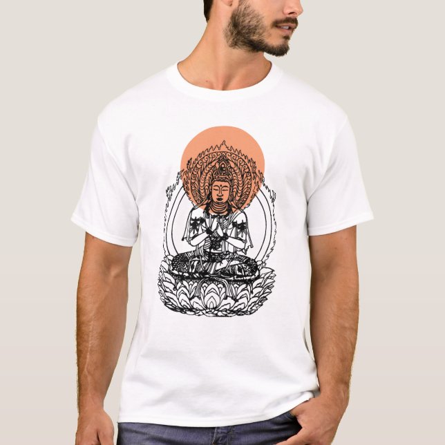 Japanese Buddha Bodhisattva Tshirt (Front)
