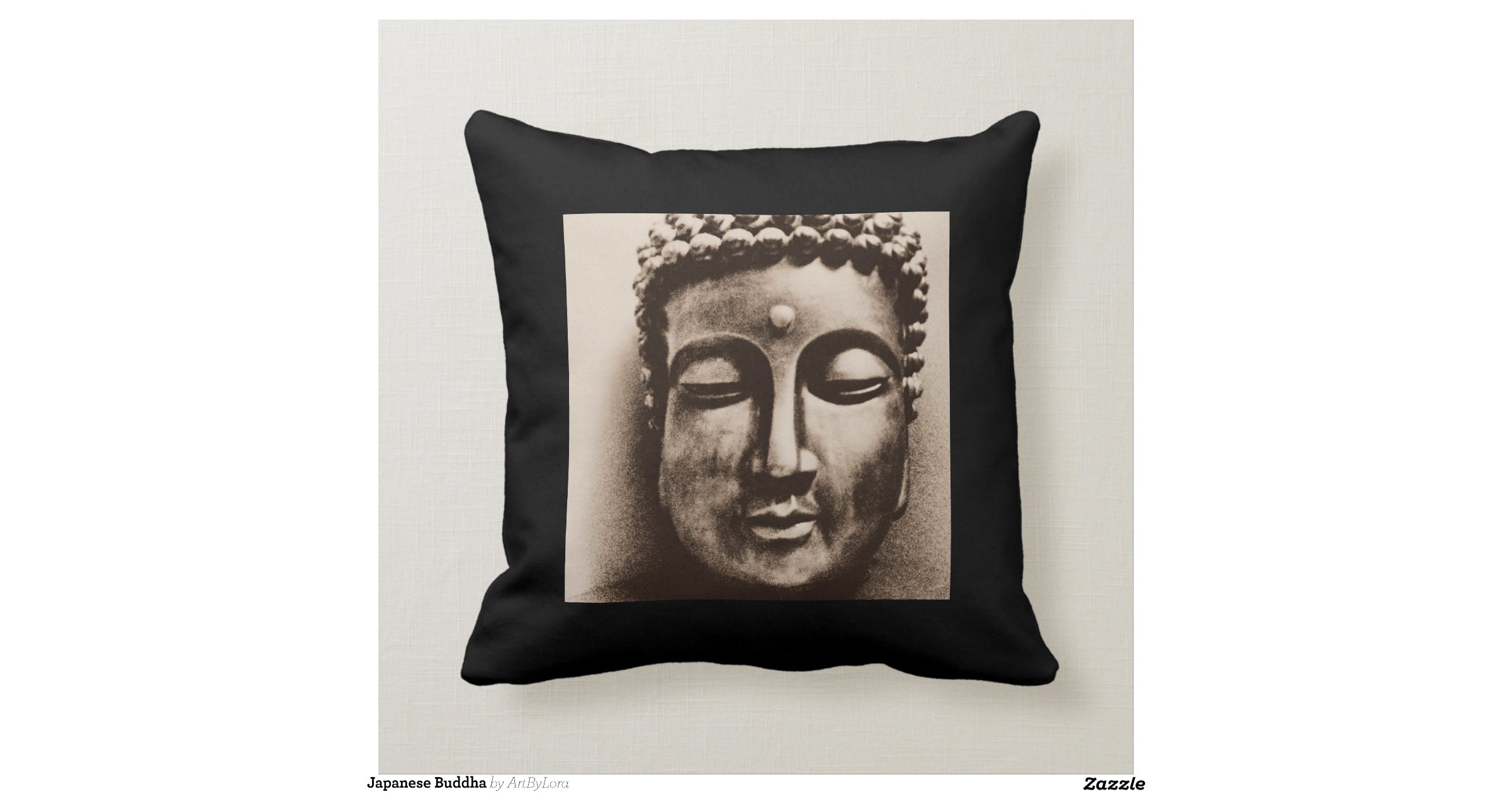 Japanese Buddha Pillow | Zazzle