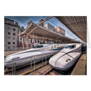 Japanese Bullet Trains at Tokyo Station Cards