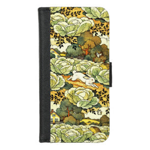Japanese Bunnies in a Cabbage Garden iPhone 8/7 Wallet Case