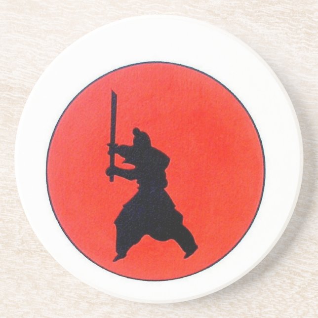 Japanese Bushido Drink Coaster (Front)