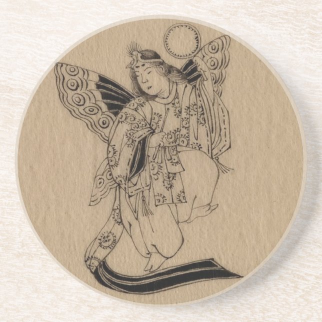 Japanese Butterfly Angel Coaster (Front)