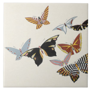 Japanese Butterfly TC22-04 Ceramic Tile