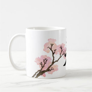 Japanese Calligraphy "bi" & cherry blossoms Coffee Mug