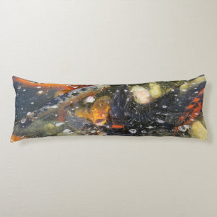 Japanese Carp Koi Fish Swimming Body Pillow