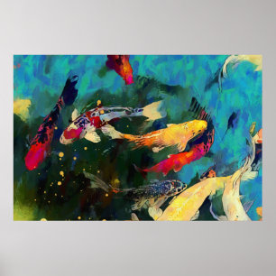 Japanese carp Poster