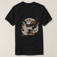 Japanese Cat Food war Man and woman's T-shirt