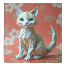 Japanese Cat-Themed Pop Culture Origami Cat