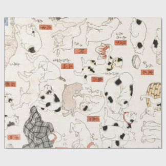 JAPANESE CATS (1847-1850) GIFT WRAPPING PAPER