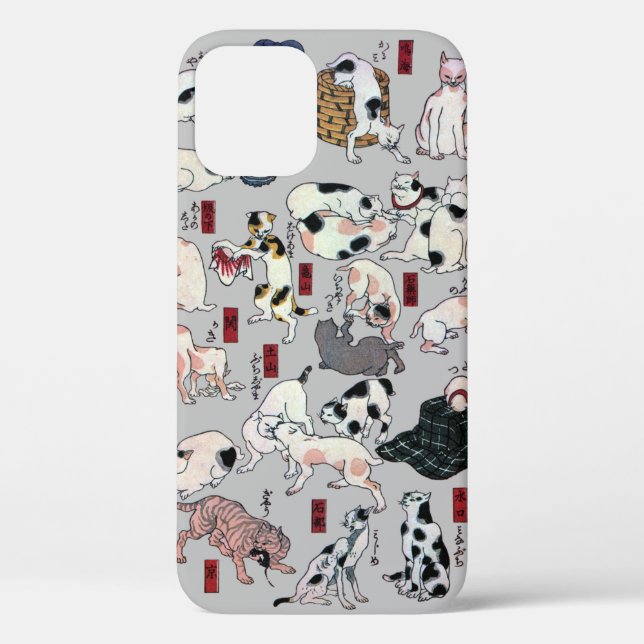 Japanese Cats, Kuniyoshi (Color Chengeable ) Case-Mate iPhone Case (Back)