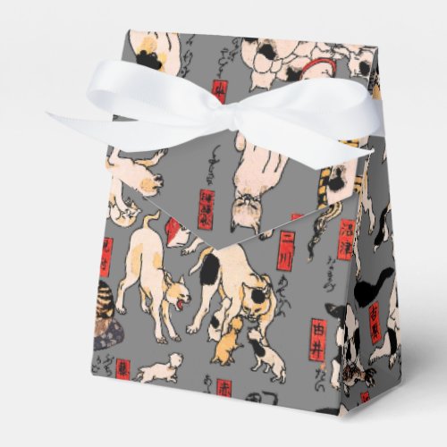 Japanese Cats Ukiyo_e Art Funny Favor Boxes