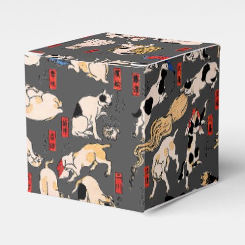 Japanese Cats Ukiyo_e Art Funny Favor Boxes