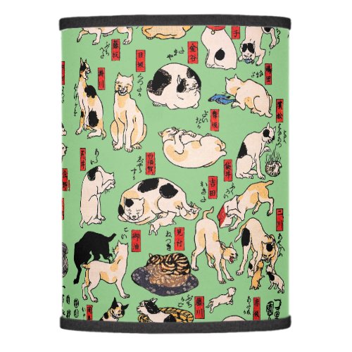 Japanese Cats Ukiyo_e Art Funny Lamp Shade