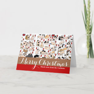 japanese cats Ukiyo-e Funny kitty Holiday Card