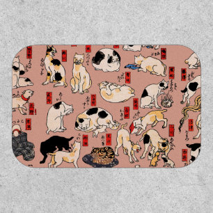 japanese cats Ukiyo-e Funny kitty Patch