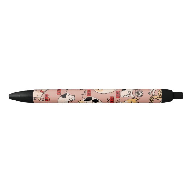 japanese cats Ukiyo-e Funny kitty Pen (Front)
