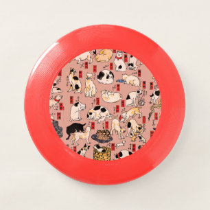 japanese cats Ukiyo-e Funny kitty Wham-O Frisbee