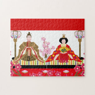 Japanese charm∣hina dolls – celebration of girls'  jigsaw puzzle