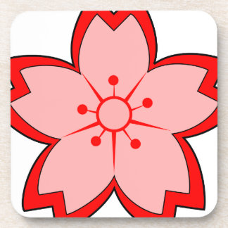 Japanese Cherry Blossom Beverage Coaster