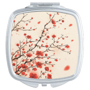 Japanese Cherry Blossom Compact Mirror