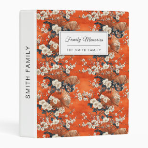 Japanese Cherry Blossom Fan Pattern (1) Mini Binder