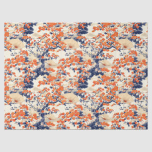 Japanese Cherry Blossom Fan Pattern (2) Tissue Paper
