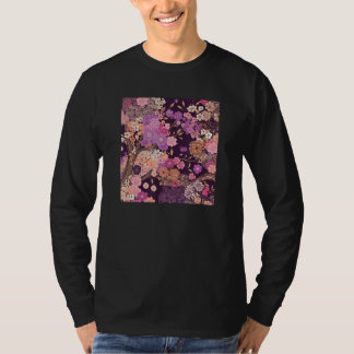 Japanese Cherry Blossom Flower Pink Sakura Floral  T-Shirt
