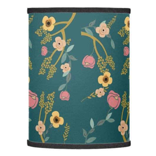Japanese cherry blossom flowers on a lamp shade (Left)