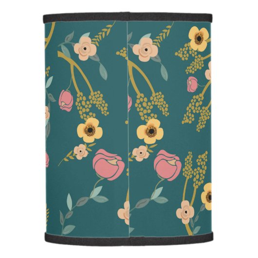 Japanese cherry blossom flowers on a lamp shade (Back)