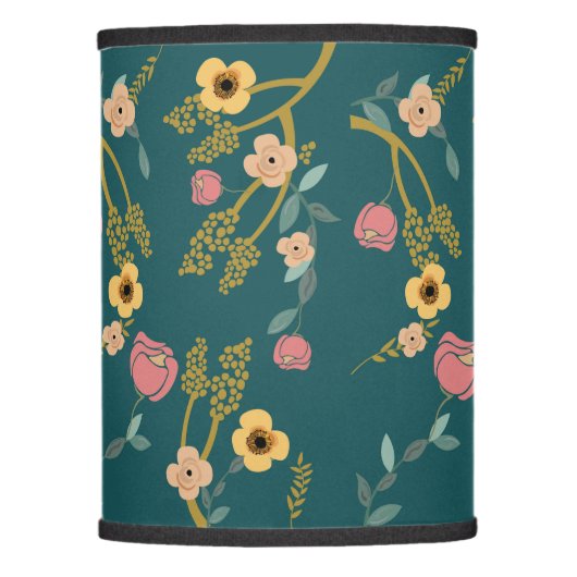 Japanese cherry blossom flowers on a lamp shade (Front)