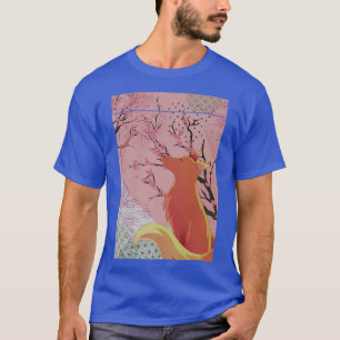 Japanese Cherry Blossom Forest Animal Sakura Wildl T-Shirt