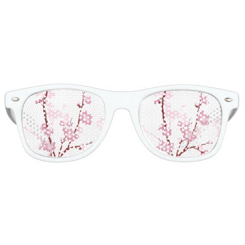 Japanese cherry blossom gentle pink flowergirly retro sunglasses