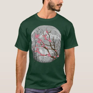 Japanese Cherry Blossom Mountain Pink Flower Flora T-Shirt