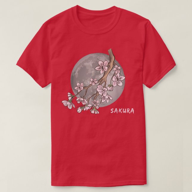 Japanese Cherry Blossom Sakura  T-Shirt (Design Front)