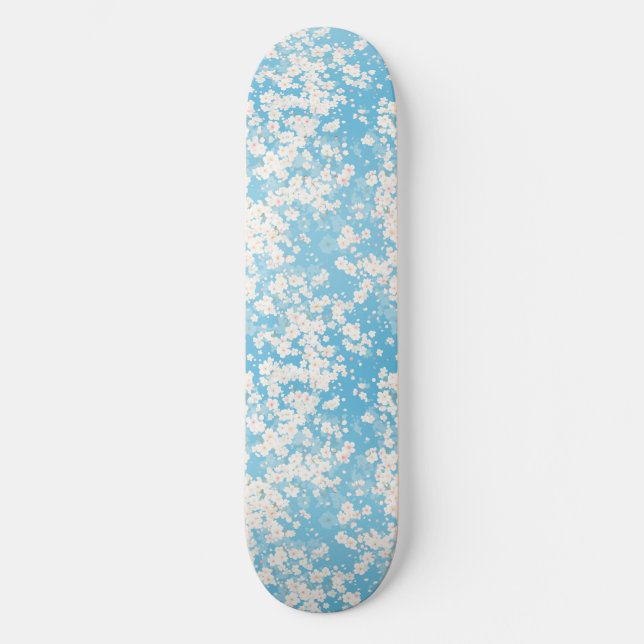 Japanese Cherry Blossom Skateboard (Front)