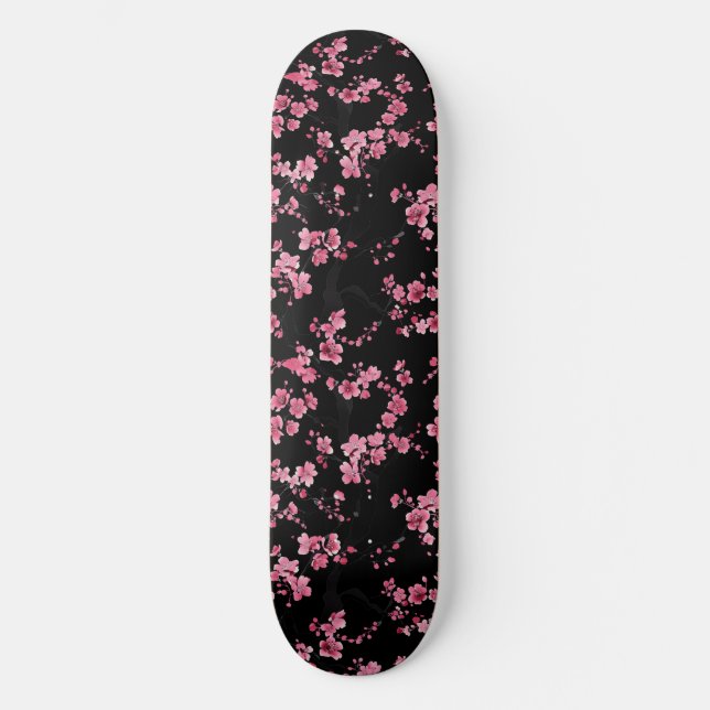 Japanese Cherry Blossom Skateboard (Front)