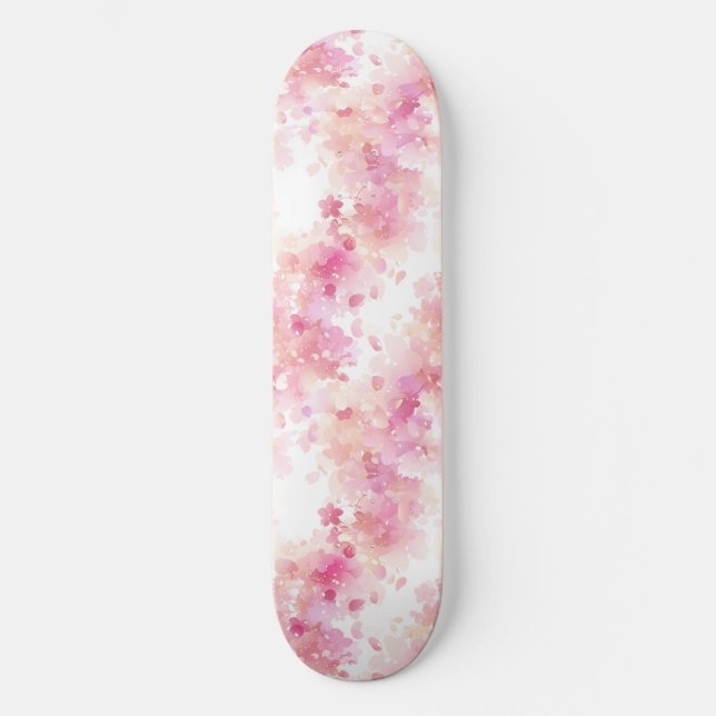 Japanese Cherry Blossom Skateboard (Front)