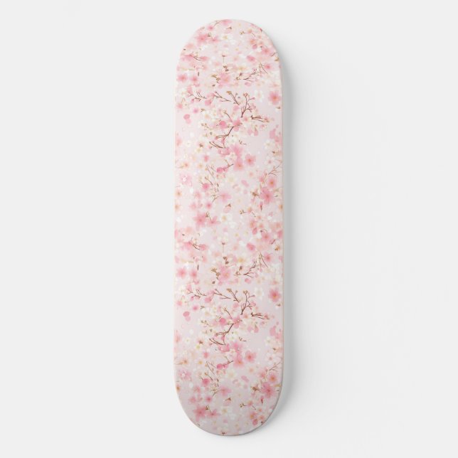Japanese Cherry Blossom Skateboard (Front)