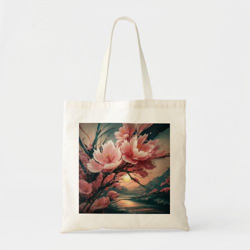 Japanese Cherry Blossom  Tote Bag
