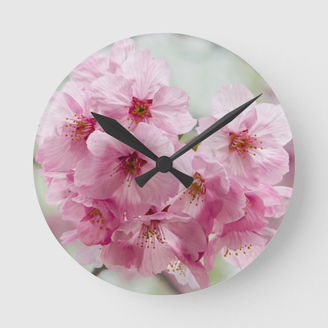 Japanese Cherry Blossom, Wall Clock (Front)