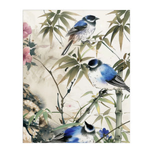 Japanese cherry blossom Wood Wall Art