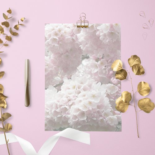 Japanese Cherry Blossoms Floral Stationery Paper