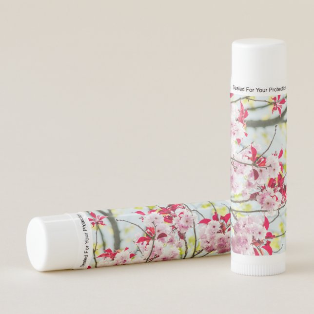 Japanese Cherry Blossoms Flowers Lip Balm (Front)
