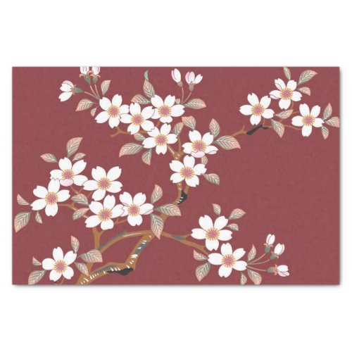 Japanese Cherry Blossoms Tissue Paper