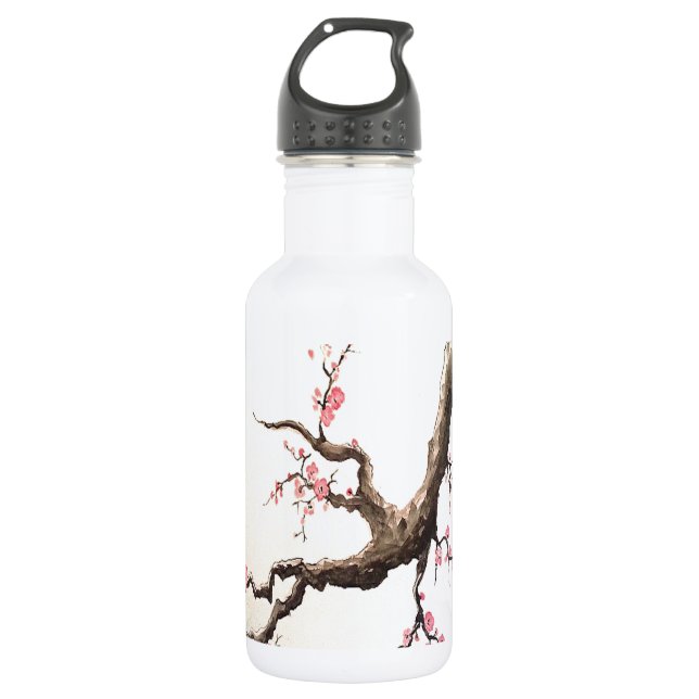 Japanese Cherry Blossoms Water Bottle (Front)