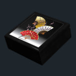 Japanese Cherry Fans Keepsake Box<br><div class="desc">Japanese Cherry Fans</div>