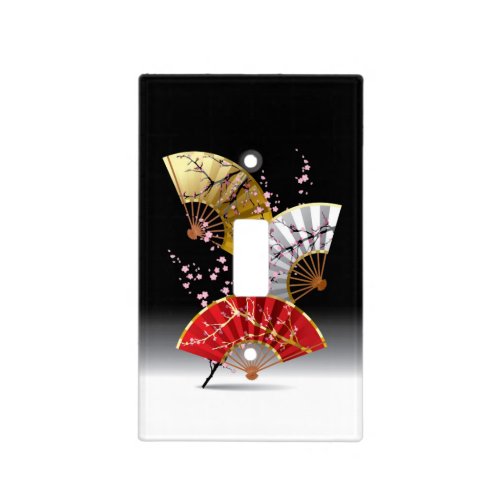 Japanese Cherry Fans Light Switch Cover